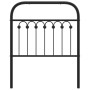 Cabecero de metal negro 75 cm de , Cabeceros y pies de cama - Ref: Foro24-376626, Precio: 39,64 €, Descuento: %