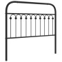Cabecero de metal negro 107 cm de , Cabeceros y pies de cama - Ref: Foro24-376630, Precio: 42,63 €, Descuento: %