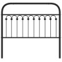 Cabecero de metal negro 107 cm de , Cabeceros y pies de cama - Ref: Foro24-376630, Precio: 42,63 €, Descuento: %