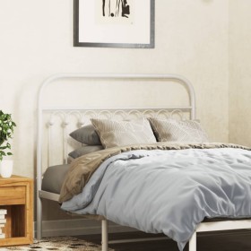 Cabecero de metal blanco 107 cm de , Cabeceros y pies de cama - Ref: Foro24-376679, Precio: 41,21 €, Descuento: %