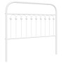 Cabecero de metal blanco 107 cm de , Cabeceros y pies de cama - Ref: Foro24-376679, Precio: 41,21 €, Descuento: %