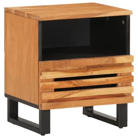 Mesita de noche de madera maciza de acacia 40x34x46 cm de , Mesitas de noche - Ref: Foro24-377468, Precio: 44,95 €, Descuento: %