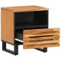 Mesita de noche de madera maciza de acacia 40x34x46 cm de , Mesitas de noche - Ref: Foro24-377468, Precio: 44,95 €, Descuento: %
