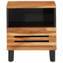 Mesita de noche de madera maciza de acacia 40x34x46 cm de , Mesitas de noche - Ref: Foro24-377468, Precio: 45,30 €, Descuento: %