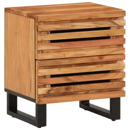 Mesita de noche de madera maciza de acacia 40x34x46 cm by , Nightstands - Ref: Foro24-377428, Price: 51,55 €, Discount: %