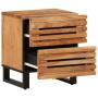 Mesita de noche de madera maciza de acacia 40x34x46 cm de , Mesitas de noche - Ref: Foro24-377428, Precio: 70,49 €, Descuento: %