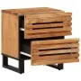 Mesita de noche de madera maciza de acacia 40x34x46 cm by , Nightstands - Ref: Foro24-377428, Price: 51,55 €, Discount: %
