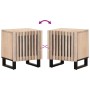 Mesitas de noche 2 uds madera de mango blanqueado 40x34x46 cm de , Mesitas de noche - Ref: Foro24-377423, Precio: 83,15 €, De...
