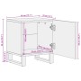Mesitas de noche 2 uds madera de mango blanqueado 40x34x46 cm de , Mesitas de noche - Ref: Foro24-377423, Precio: 83,15 €, De...