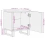 Mesitas de noche 2 uds madera de mango blanqueado 40x34x46 cm de , Mesitas de noche - Ref: Foro24-377423, Precio: 74,08 €, De...