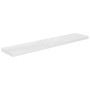 Estante flotante pared 2 uds MDF blanco brillo 120x23,5x3,8 cm de vidaXL, Estantes y estanterías - Ref: Foro24-323758, Precio...