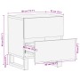 Mesitas de noche 2 uds de madera maciza reciclada 40x34x46 cm de , Mesitas de noche - Ref: Foro24-377435, Precio: 105,32 €, D...