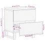 Mesitas de noche 2 uds de madera maciza reciclada 40x34x46 cm by , Nightstands - Ref: Foro24-377435, Price: 104,27 €, Discoun...