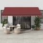 Toldo retráctil manual color burdeos 450x350 cm de , Toldos - Ref: Foro24-3215002, Precio: 388,51 €, Descuento: %