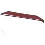 Toldo retráctil manual color burdeos 450x350 cm de , Toldos - Ref: Foro24-3215002, Precio: 388,51 €, Descuento: %