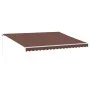 Toldo retráctil manual marrón 450x300 cm de , Toldos - Ref: Foro24-3215629, Precio: 390,20 €, Descuento: %