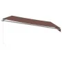 Toldo retráctil manual marrón 450x300 cm de , Toldos - Ref: Foro24-3215629, Precio: 390,20 €, Descuento: %