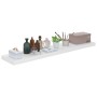 Estante flotante pared 2 uds MDF blanco brillo 120x23,5x3,8 cm de vidaXL, Estantes y estanterías - Ref: Foro24-323758, Precio...