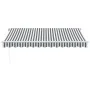 Toldo retráctil manual gris antracita y blanco 350x250 cm de , Toldos - Ref: Foro24-3216036, Precio: 446,27 €, Descuento: %