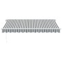 Toldo retráctil manual gris antracita y blanco 350x250 cm de , Toldos - Ref: Foro24-3216036, Precio: 456,22 €, Descuento: %