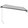 Toldo retráctil manual con LED antracita y blanco 300x250 cm de , Toldos - Ref: Foro24-3216146, Precio: 269,12 €, Descuento: %