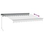 Toldo retráctil manual con LED antracita y blanco 300x250 cm de , Toldos - Ref: Foro24-3216146, Precio: 269,12 €, Descuento: %