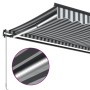 Toldo retráctil manual con LED antracita y blanco 300x250 cm de , Toldos - Ref: Foro24-3216146, Precio: 269,12 €, Descuento: %