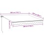 Toldo retráctil manual con LED antracita y blanco 300x250 cm de , Toldos - Ref: Foro24-3216146, Precio: 269,12 €, Descuento: %