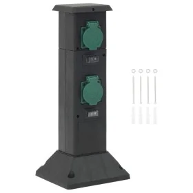 Columna de 4 enchufes de exterior negro y verde 16x16x39,5 cm von , Steckdosen - Ref: Foro24-4010098, Preis: 40,84 €, Rabatt: %