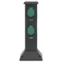 Columna de 4 enchufes de exterior negro y verde 16x16x39,5 cm de , Enchufes de pared - Ref: Foro24-4010098, Precio: 40,84 €, ...