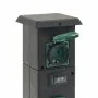 Columna de 4 enchufes de exterior negro y verde 16x16x39,5 cm de , Enchufes de pared - Ref: Foro24-4010098, Precio: 40,84 €, ...