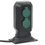 Enchufe de exterior con estaca 2 vías negro verde 15,5x11x24 cm de , Enchufes de pared - Ref: Foro24-4010100, Precio: 20,44 €...