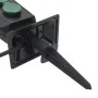 Enchufe de exterior con estaca 2 vías negro verde 15,5x11x24 cm de , Enchufes de pared - Ref: Foro24-4010100, Precio: 20,44 €...