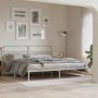 Cabecero de metal blanco 200 cm de , Cabeceros y pies de cama - Ref: Foro24-376687, Precio: 52,73 €, Descuento: %