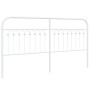 Cabecero de metal blanco 180 cm de , Cabeceros y pies de cama - Ref: Foro24-376685, Precio: 51,81 €, Descuento: %