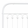Cabecero de metal blanco 180 cm de , Cabeceros y pies de cama - Ref: Foro24-376685, Precio: 51,81 €, Descuento: %