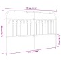 Cabecero de metal blanco 180 cm de , Cabeceros y pies de cama - Ref: Foro24-376685, Precio: 51,81 €, Descuento: %