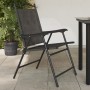Sillas de jardín plegables 2 uds acero y textileno gris melange de , Sillas de jardín - Ref: Foro24-360197, Precio: 93,96 €, ...