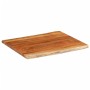 Tablero de mesa rectangular borde natural acacia 90x80x3,8 cm de , Tableros para mesas - Ref: Foro24-370651, Precio: 131,03 €...