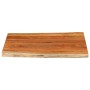 Tablero de mesa rectangular borde natural acacia 90x80x3,8 cm de , Tableros para mesas - Ref: Foro24-370651, Precio: 131,03 €...