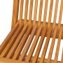 Sillas de jardín 4 uds con cojines rojo tinto madera de teca de , Sillas de jardín - Ref: Foro24-3062577, Precio: 254,73 €, D...
