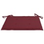 Sillas de jardín 6 uds con cojines rojo tinto madera de teca de , Sillas de jardín - Ref: Foro24-3065599, Precio: 387,74 €, D...