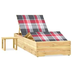 Gartenliege mit Tisch und Kissen aus imprägniertem Kiefernholz von , Liegen - Ref: Foro24-3065967, Preis: 181,42 €, Rabatt: %