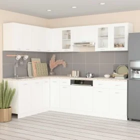 Juego de muebles de cocina 11 piezas madera ingeniería blanco de , Armarios de cocina - Ref: Foro24-3067664, Precio: 776,80 €...