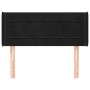 Cabecero de terciopelo negro 103x16x78/88 cm de , Cabeceros y pies de cama - Ref: Foro24-3118952, Precio: 45,82 €, Descuento: %