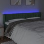 Cabecero con LED de terciopelo verde oscuro 183x16x78/88 cm de , Cabeceros y pies de cama - Ref: Foro24-3123537, Precio: 89,5...