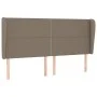Box spring bed with gray taupe fabric mattress 200x200 cm by , Beds and slatted bases - Ref: Foro24-3127913, Price: 683,93 €,...