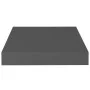 Estante flotante de pared MDF gris brillo 23x23,5x3,8 cm de vidaXL, Estantes y estanterías - Ref: Foro24-323781, Precio: 16,6...