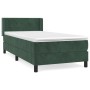 Cama box spring con colchón terciopelo verde oscuro 80x200 cm de , Camas y somieres - Ref: Foro24-3130988, Precio: 266,12 €, ...