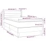 Box spring bed with dark green velvet mattress 80x200 cm by , Beds and slatted bases - Ref: Foro24-3130988, Price: 267,02 €, ...
